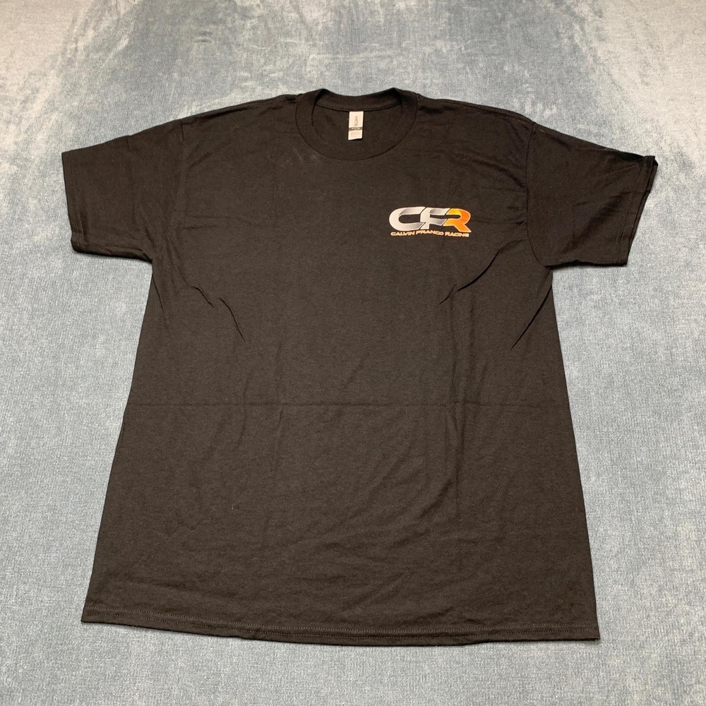 Gildan Dryblend T Shirt Mens Large Black Chasing Ellingson Racing Graphic Print